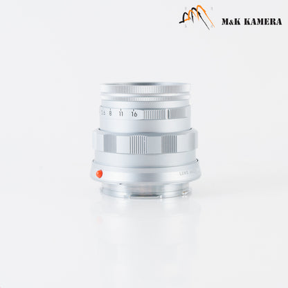 Leica Summicron-M 50mm/F2.0 11615 Rigid 50 Jahre Silver **Rare** 11615 #22690