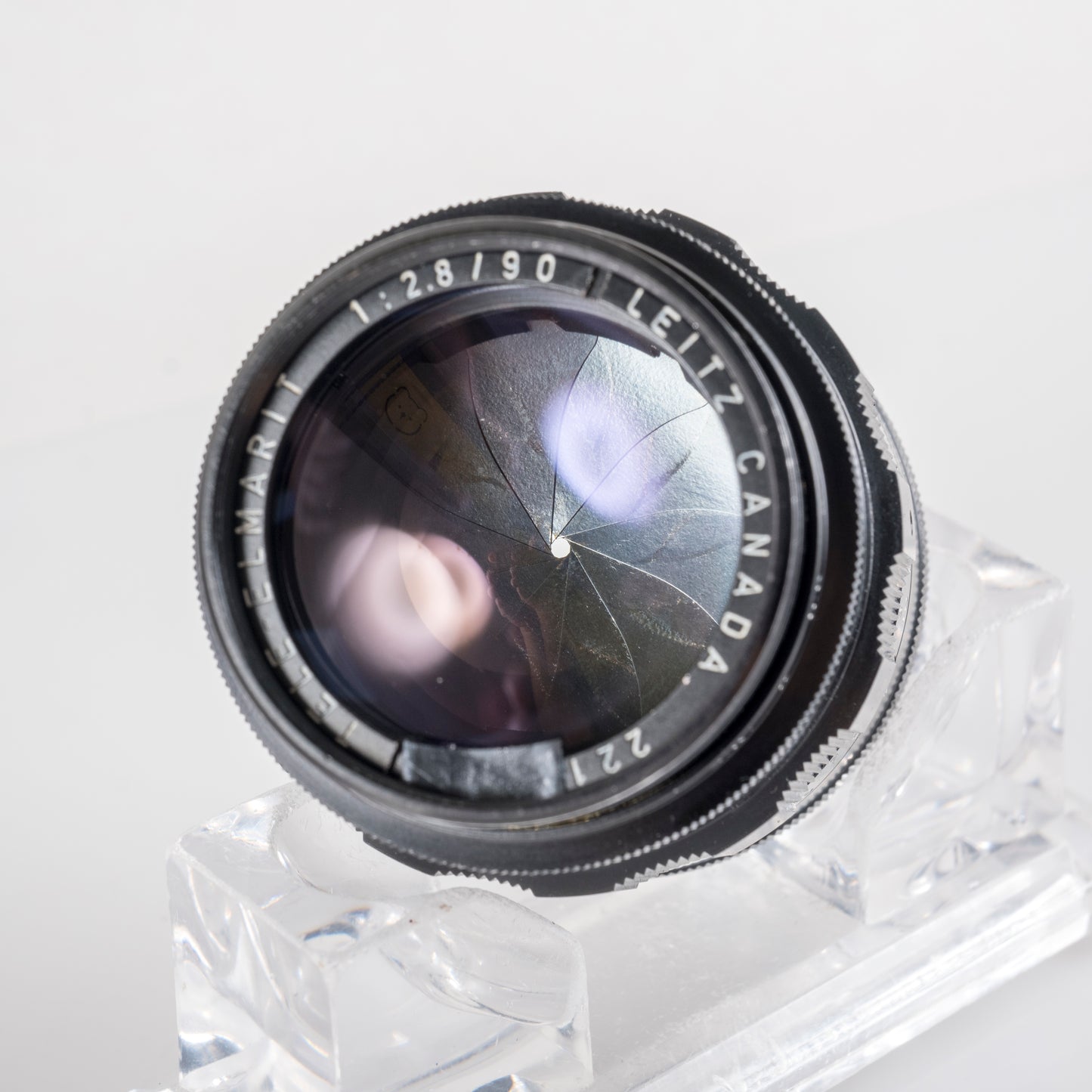 LEITZ Leica Tele-Elmarit M 90mm/F2.8 Ver.I V.1/ Fat Black Lens Yr.1966 Canada #11918