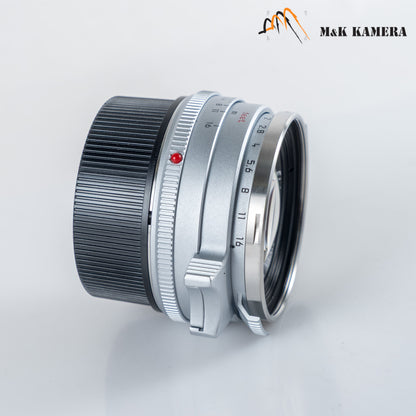 Brand New Leica Summilux-M 35mm/F1.4 E46 Steel Rim 2022 Silver Lens Germany 11301 #11301