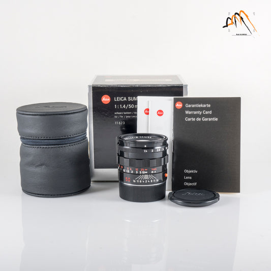 Leica Summilux-M 50mm/F1.4 Pre-A Black Paint Lens Yr.2005 Germany 11623 #23760