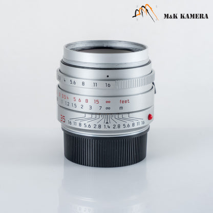 Leica Summilux-M 35mm/F1.4 ASPH/ FLE Silver Lens Germany 11675 #12110
