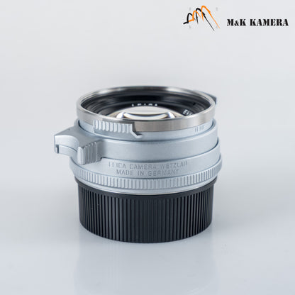 Brand New Leica Summilux-M 35mm/F1.4 E46 Steel Rim 2022 Silver Lens Germany 11301 #11301