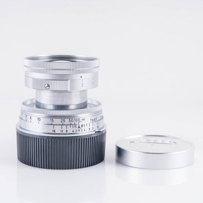 LEITZ Leica Summicron L39 50mm/F2.0 Silver Lens Yr.1955 LTM Germany #10954