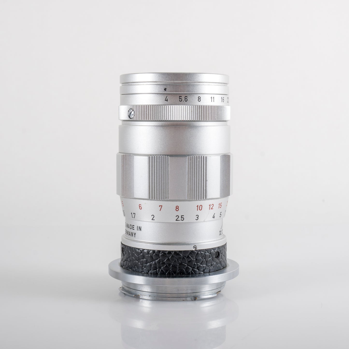 LEITZ Leica Elmar M 90mm/F4.0 Silver Lens Yr.1965 Germany #23857