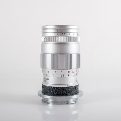LEITZ Leica Elmar M 90mm/F4.0 Silver Lens Yr.1965 Germany #23857