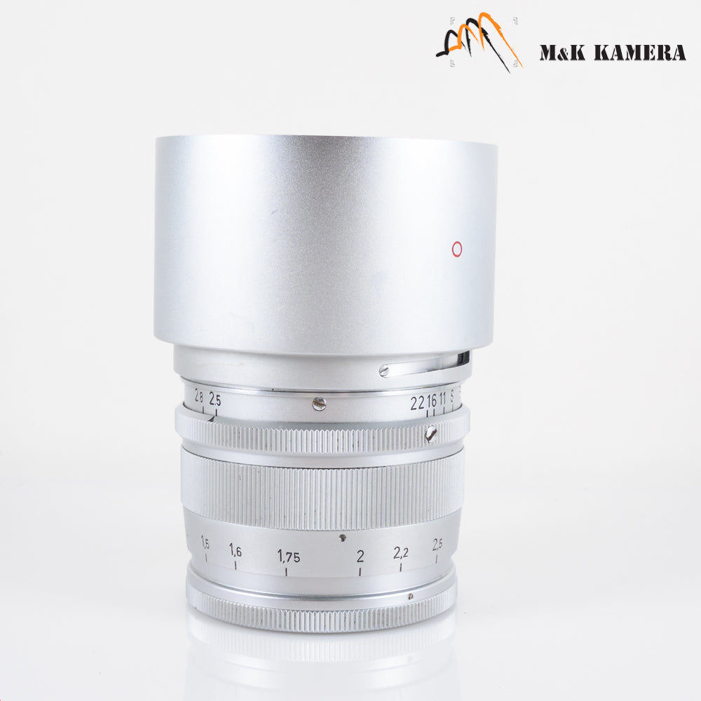 LEITZ Leica Hektor L39 125mm/F2.5 Visoflex lens Silver Lens Yr.1953 LTM Canada #10448