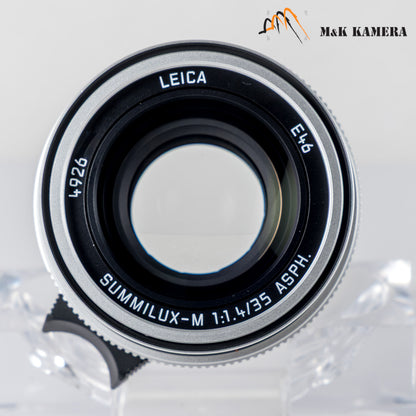 Leica Summilux-M 35mm/F1.4 E46 ASPH/ FLE II Silver Lens Germany 11727 #24029