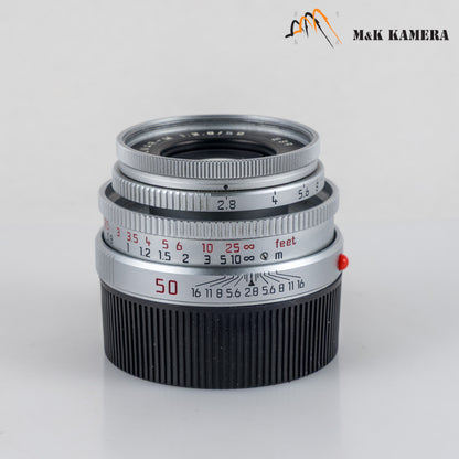 Leica Elmar-M 50mm/F2.8 Ver.II Silver Lens Yr.1995 11823 #88760