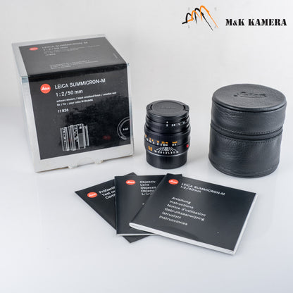 Leica Summicron-M 50mm/F2.0 Ver.V Black Lens Germany 11826 #88781