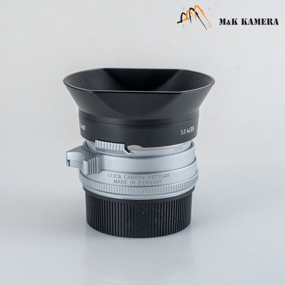 Leica Summilux-M 35mm/F1.4 E46 Steel Rim 2022 Silver Lens Germany 11301 #23998