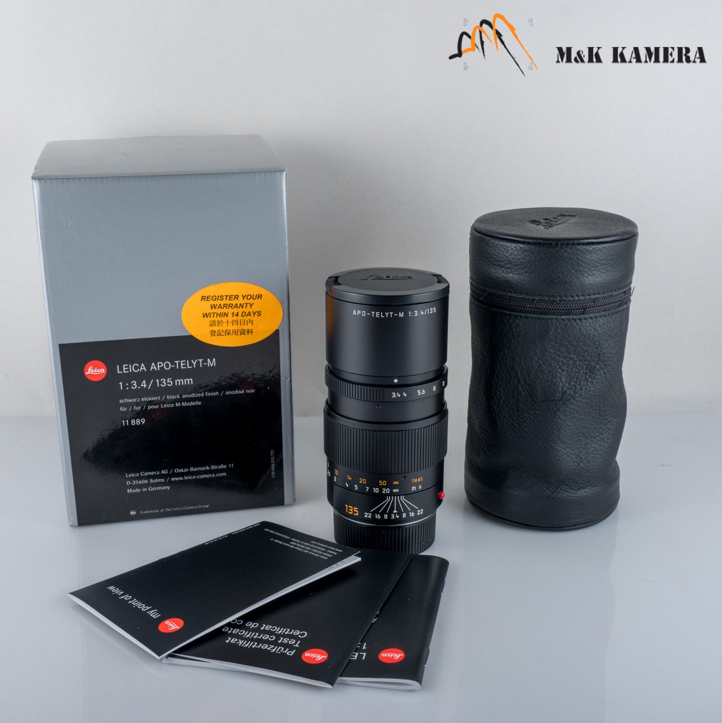 Leica APO-Telyt-M 135mm/F3.4 E49 Boxed 6 bit coded 11889 #12069