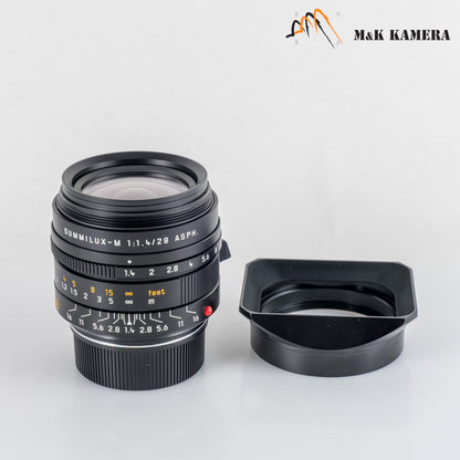 Leica Summilux-M 28mm/F1.4 ASPH 11668 Black Lens Germany 11668 #12123