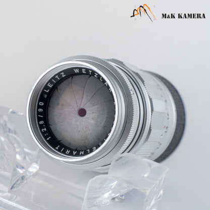 LEITZ Leica Elmarit M 90mm/F2.8 Silver Lens Yr.1965 Germany #88749