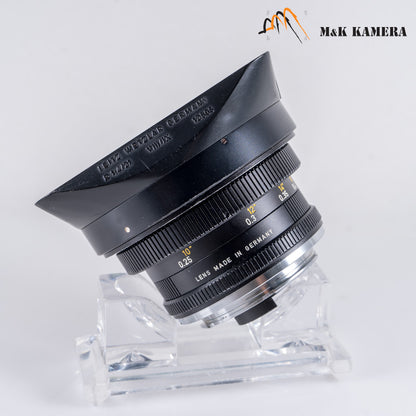 Leica Super-Angulon-R 21mm/F4.0 with 12506 hood #23120