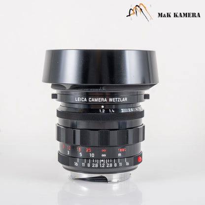 Leica Noctilux-M 50mm/F1.2 ASPH Glossy Black Paint Finish Lens Germany 11731 #23893