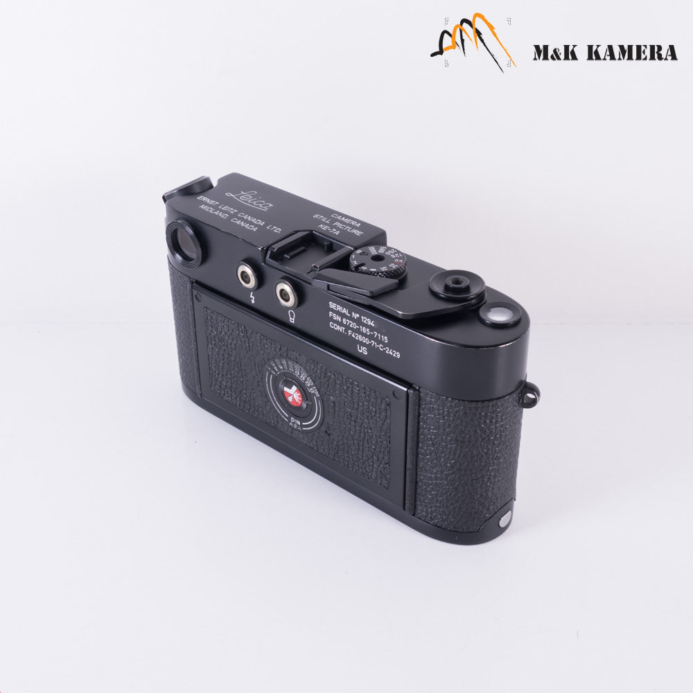 Leica KE-7A Military version Black Film Rangefinder Camera w/ Elcan 50/2.0 #87348