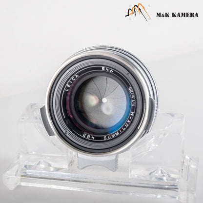 Leica Summilux-M 35mm/F1.4 E46 Steel Rim 2022 Silver Lens Germany 11301 #23870