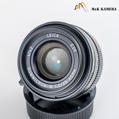 Leica Summicron-M 35mm/F2.0 E39 ASPH Ver.II 11673 Black Lens Germany 11673 #88782