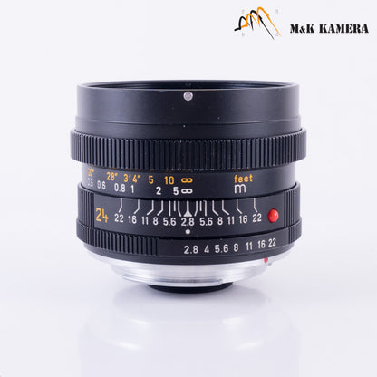 LEITZ Leica Elmarit-R 24mm/F2.8 Lens Yr.1984 Germany 11221 #87065