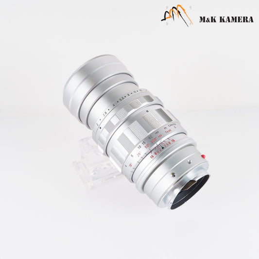 LEITZ Leica Summicron M 90mm/F2.0 Ver.I V.1 Silver Lens Yr.1960 Canada #10411