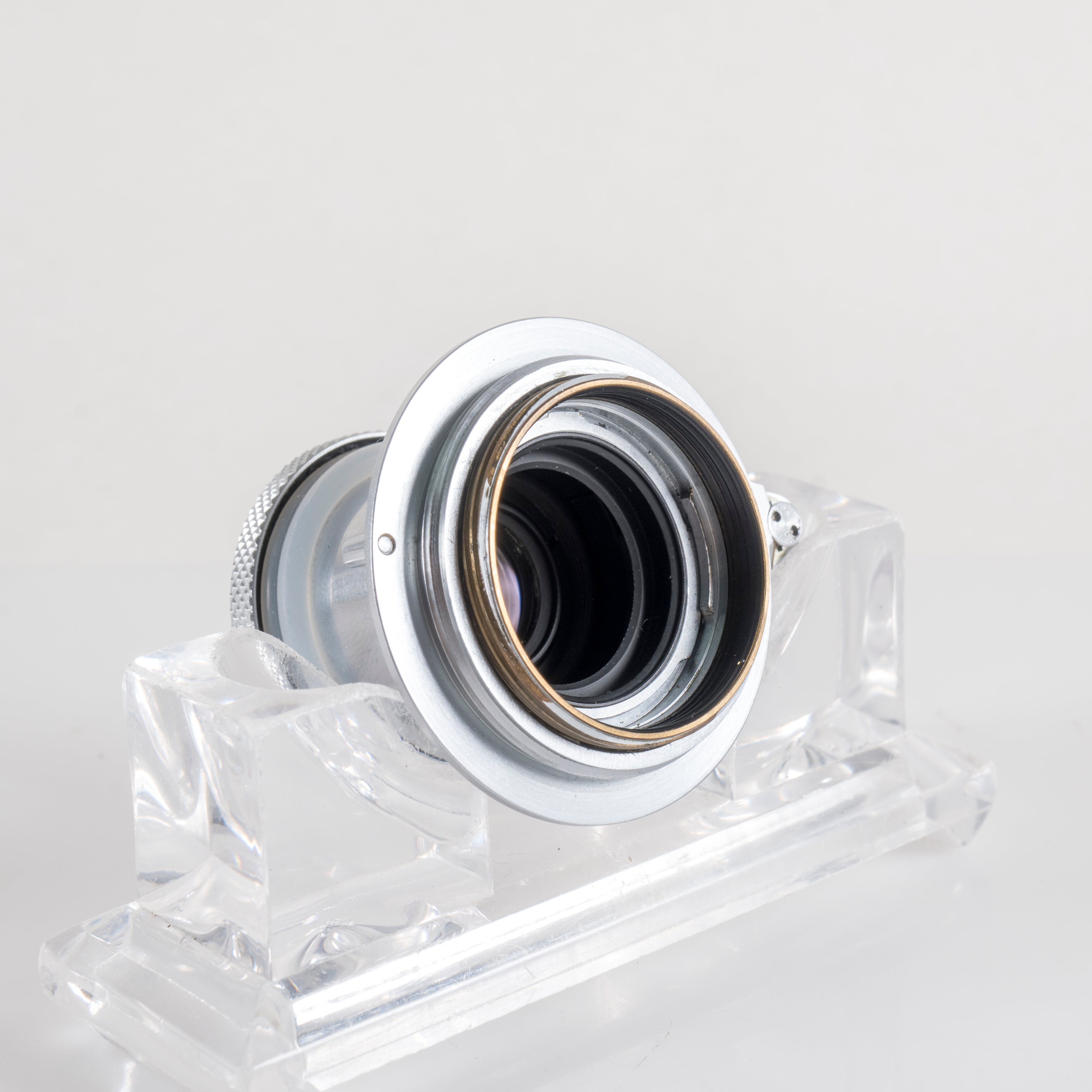 LEITZ Leica Elmar L39 50mm/F3.5 Red Scale Lens Yr.1956 LTM Germany