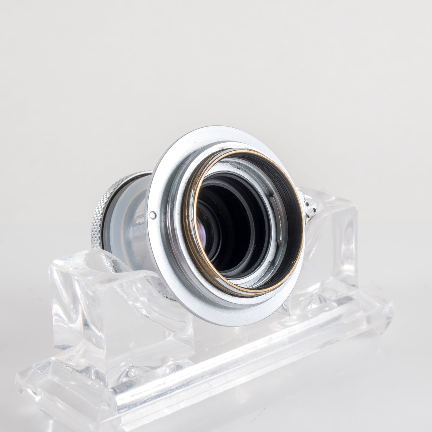 LEITZ Leica Elmar L39 50mm/F3.5 Red Scale Lens Yr.1956 LTM Germany #23834