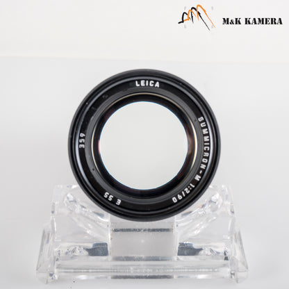Leica Summicron-M 90mm/F2.0 E55 Pre-Asph/ Ver.II Black Lens Yr.1992 Canada 11136 #88716
