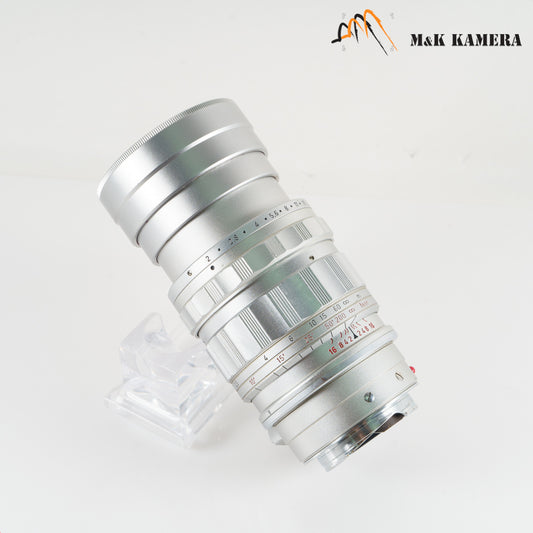 LEITZ Leica Summicron M 90mm/F2.0 Ver.I V.1 Silver Lens Yr.1960 Canada #23275