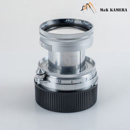 LEITZ Leica Summitar L39 50mm/F2.0 Silver Lens Yr.1952 LTM Germany #23990