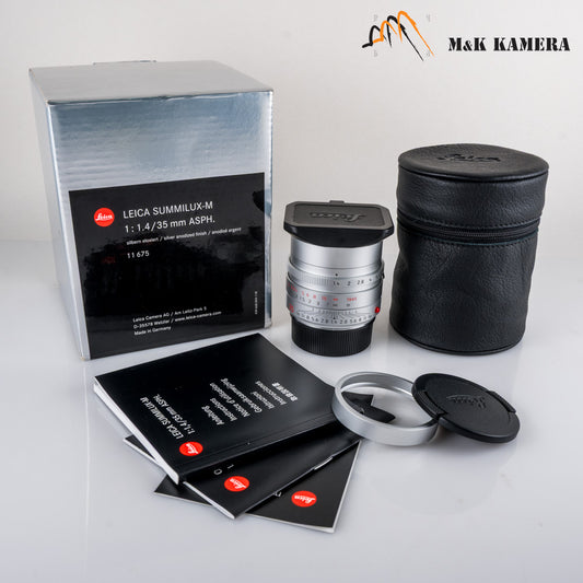 Leica Summilux-M 35mm/F1.4 ASPH/ FLE Silver Lens Germany 11675 #11813