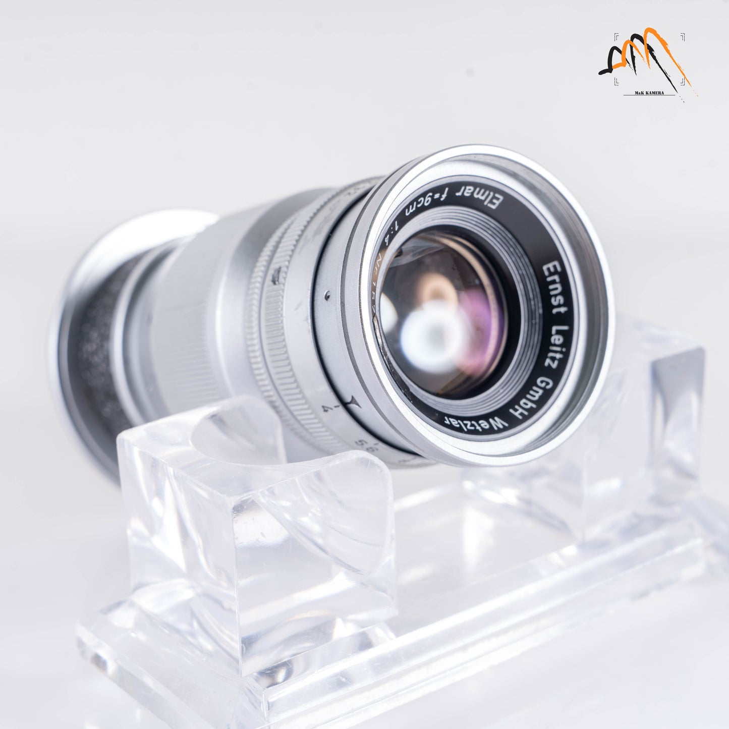 LEITZ Leica Elmar M 90mm/F4.0 Silver Lens Yr.1958 Germany #23458