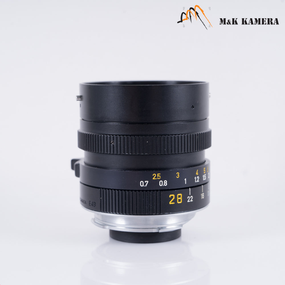 LEITZ Leica Elmarit-M 28mm/F2.8 Ver.III Lens Yr.1983 Canada 11804 #10669
