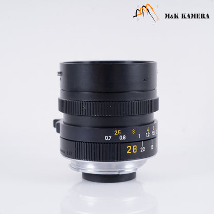 LEITZ Leica Elmarit-M 28mm/F2.8 Ver.III Lens Yr.1983 Canada 11804 #10669
