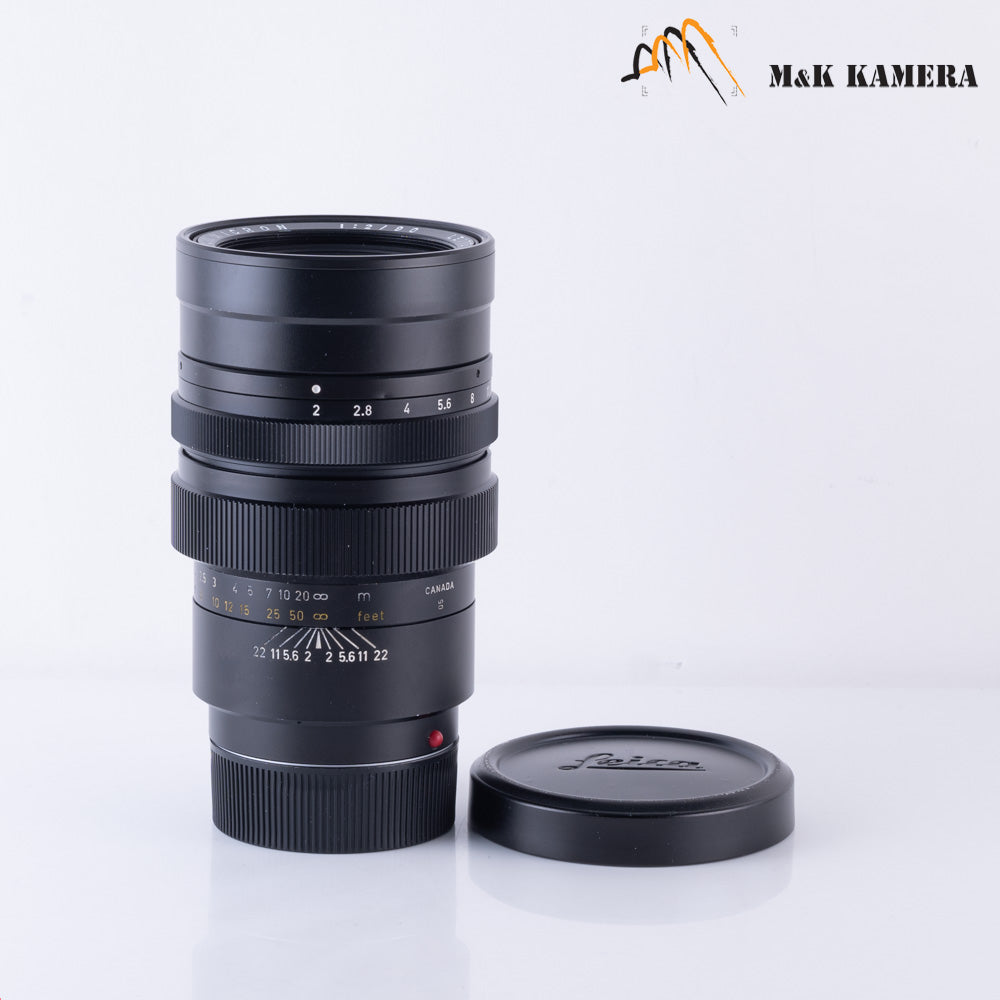 Leica Summicron M 90mm/F2.0 Ver.I V.1 Black Lens Canada #86756