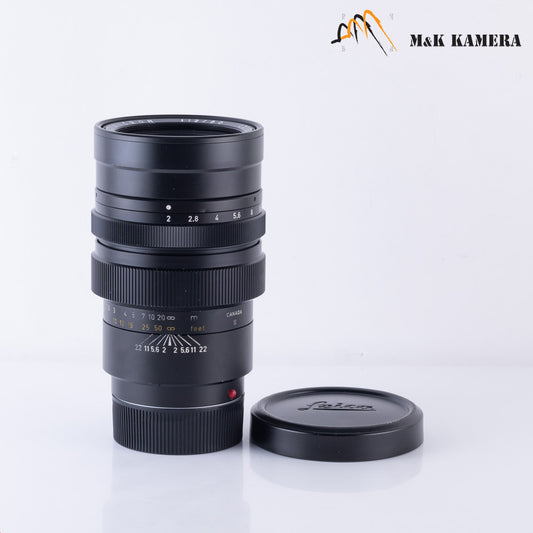 Leica Summicron M 90mm/F2.0 Ver.I V.1 Black Lens Canada #86756