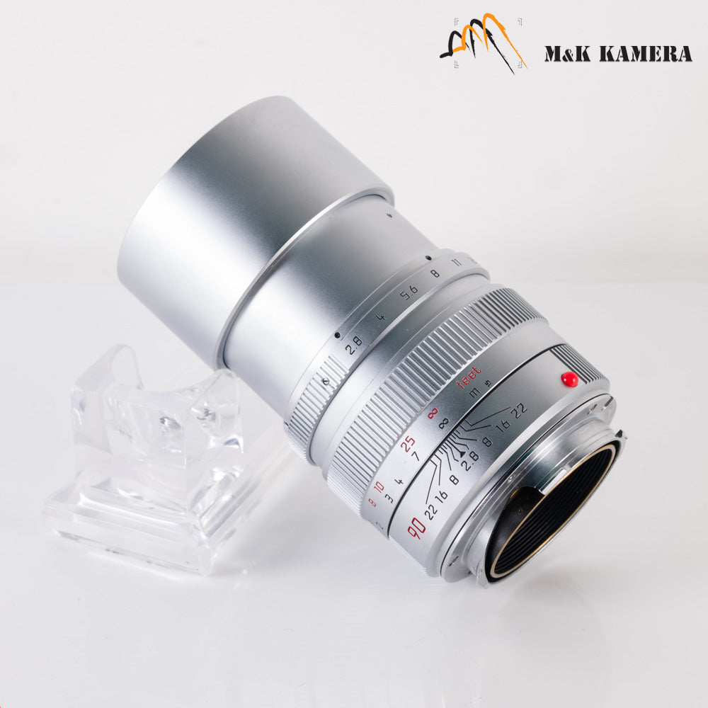 Leica Elmarit-M 90mm/F2.8 E46 Ver.II V2 Silver Lens Yr.1996