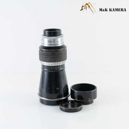LEITZ Leica Elmar L39 105mm/F6.3 Mountain Elmar Black Paint Lens Yr.1933 LTM Germany #87784