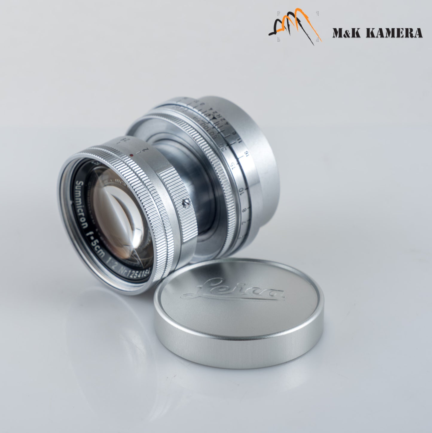 LEITZ Leica Summicron L39 50mm/F2.0 Silver Lens Yr.1955 LTM Germany #88743