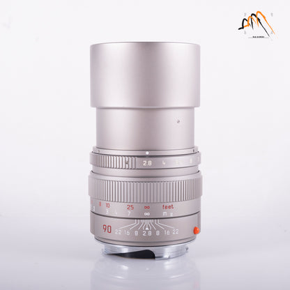 Leica Elmarit-M 90mm/F2.8 E46 Ver.II V2/ Rare Titanium Lens Yr.1996 Germany 11899 #11359