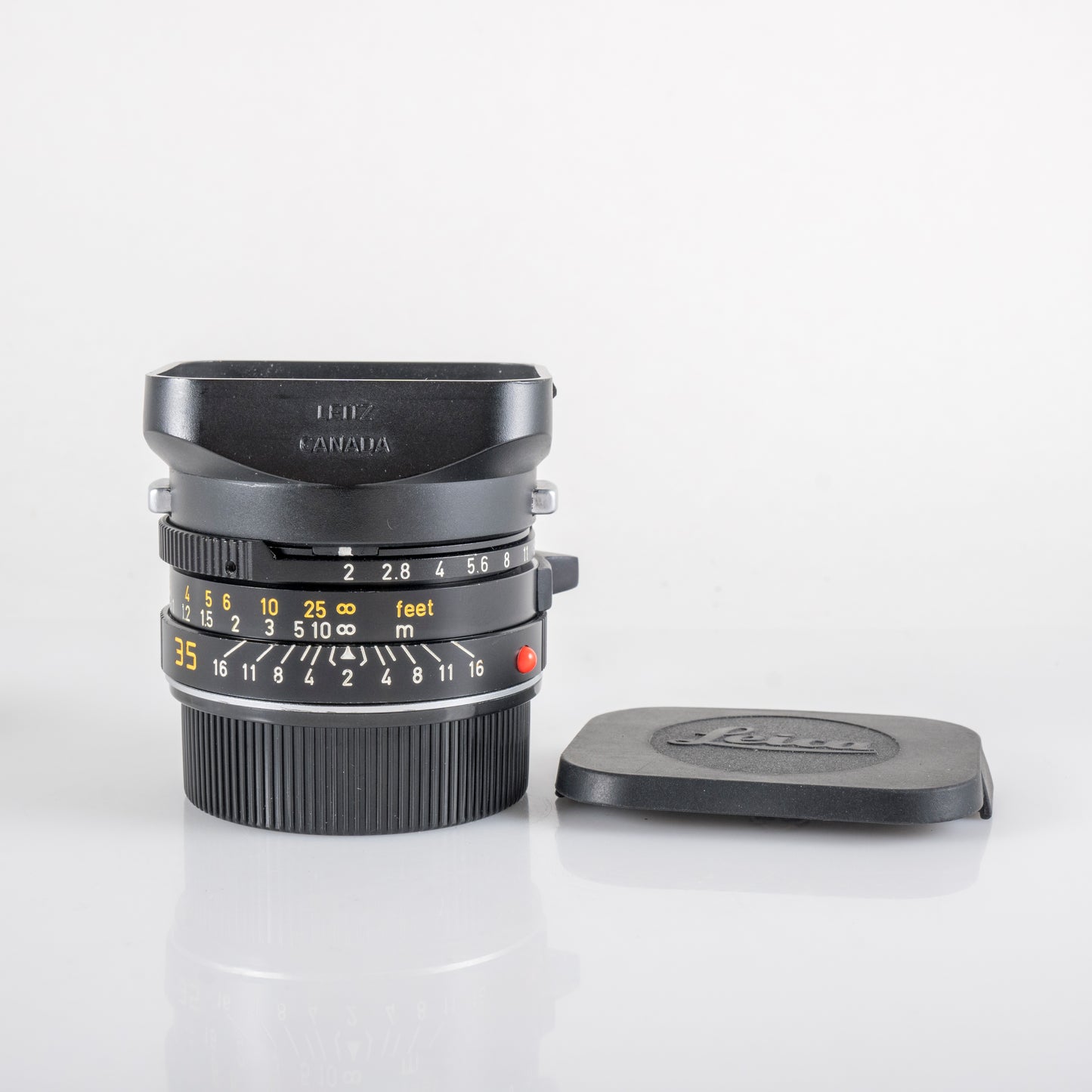LEITZ Leica Summicron-M 35mm/F2.0 Ver.4 7 Elements Black 1913-1983 Lens Yr.1982 Canada #11976