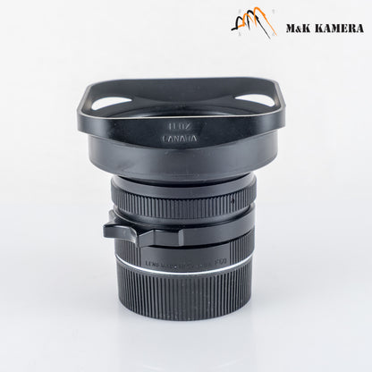 LEITZ Leica Elmarit M 21mm/F2.8 E60 Pre-A Black Lens Yr.1982 Canada #23989