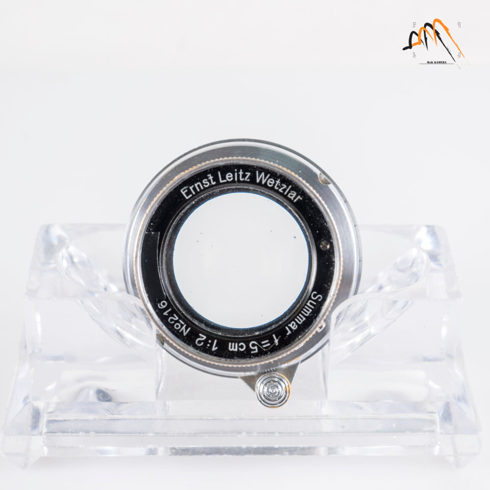 Leica Summar L39 50mm/F2.0 Silver excellent glass condition #23735