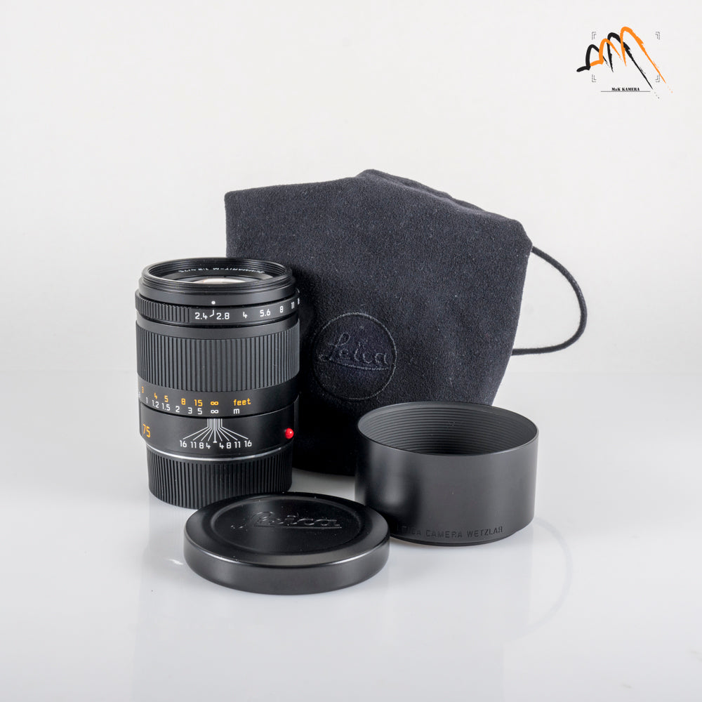 Leica Summarit-M 75mm/F2.4 Black Lens Germany 11682 #11796