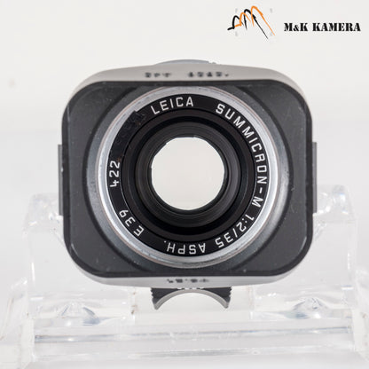 Leica Summicron-M 35mm/F2.0 ASPH Silver Lens Germany 11882 #23928