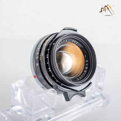 LEITZ Leica Summilux M 35mm/F1.4 Pre-Asph Black Lens Yr.1972 Canada #23757