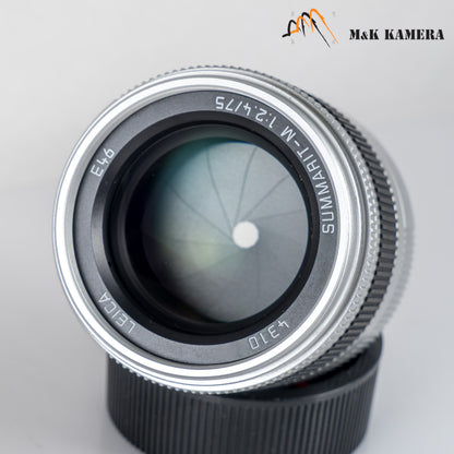 Leica Summarit-M 75mm/F2.4 Silver Lens Germany 11683 #12161