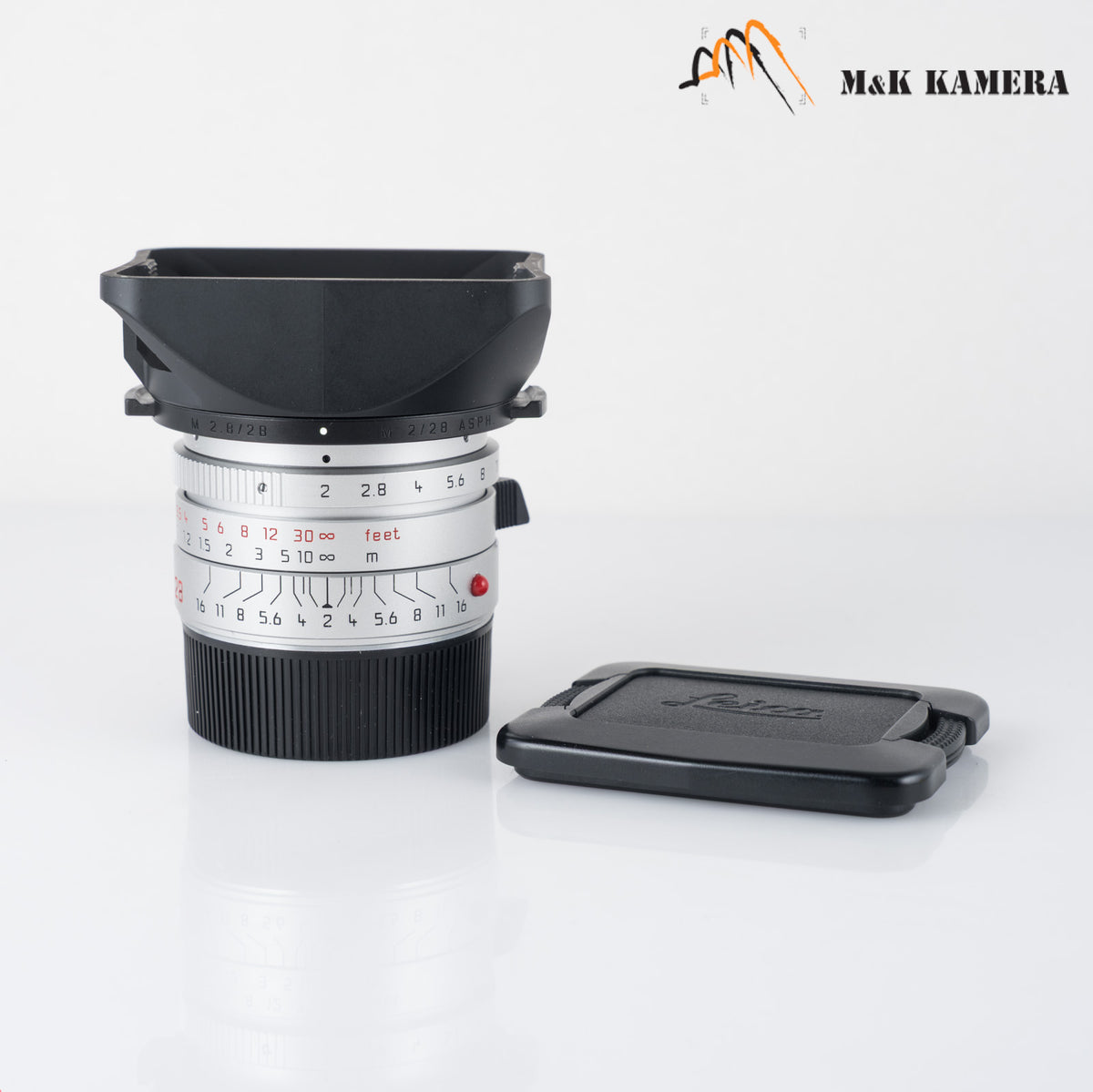 Leica Summicron-M 28mm/F2.0 ASPH/ Rare Silver Lens Yr.2008 Germany 11661 #88929