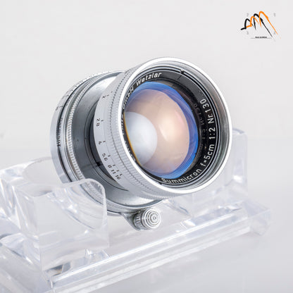 LEITZ Leica Summicron L39 50mm/F2.0 Silver Lens Yr.1955 LTM Germany #23712