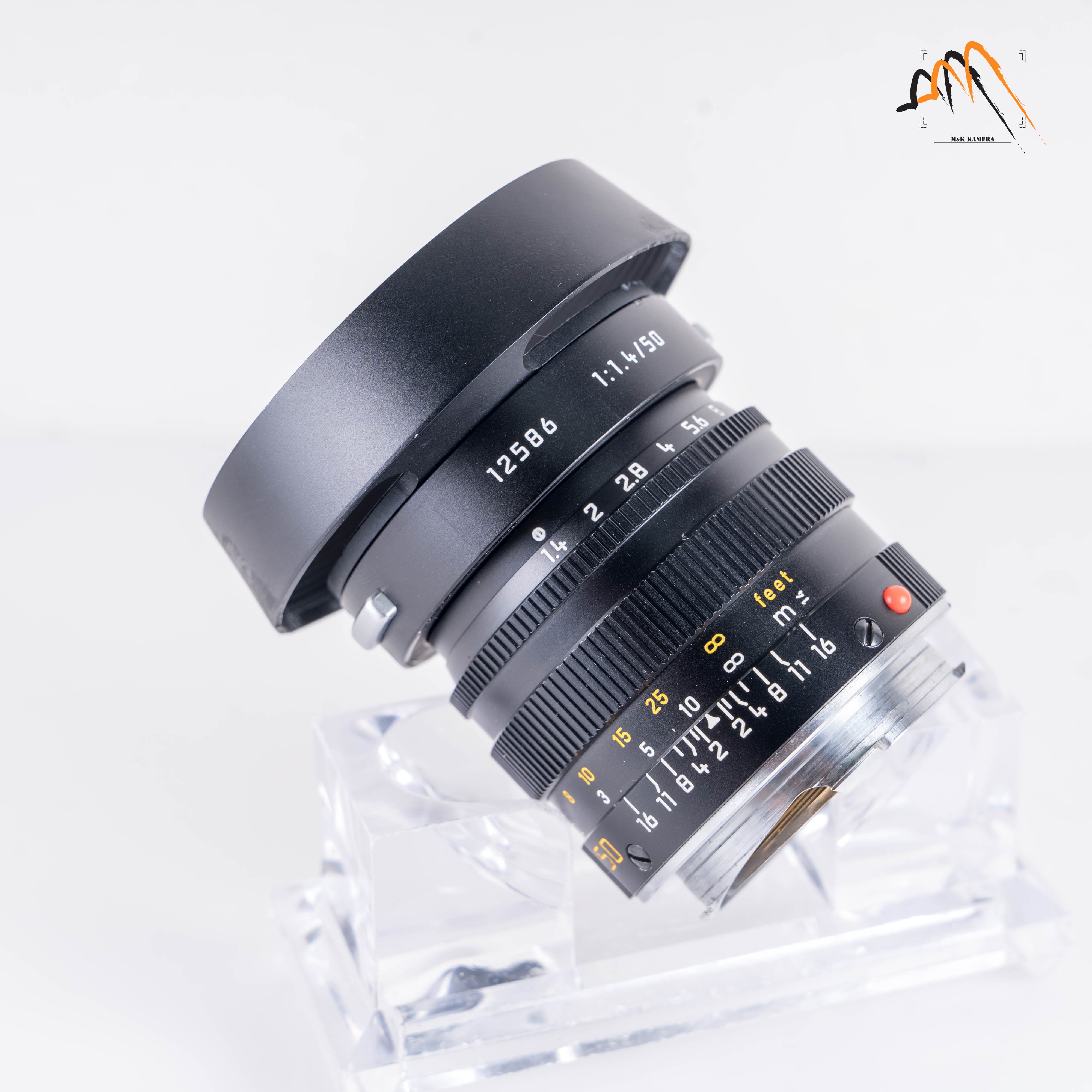 Leica Summilux M 50mm/F1.4 E43 Ver.II V2 Black Lens Yr.1989