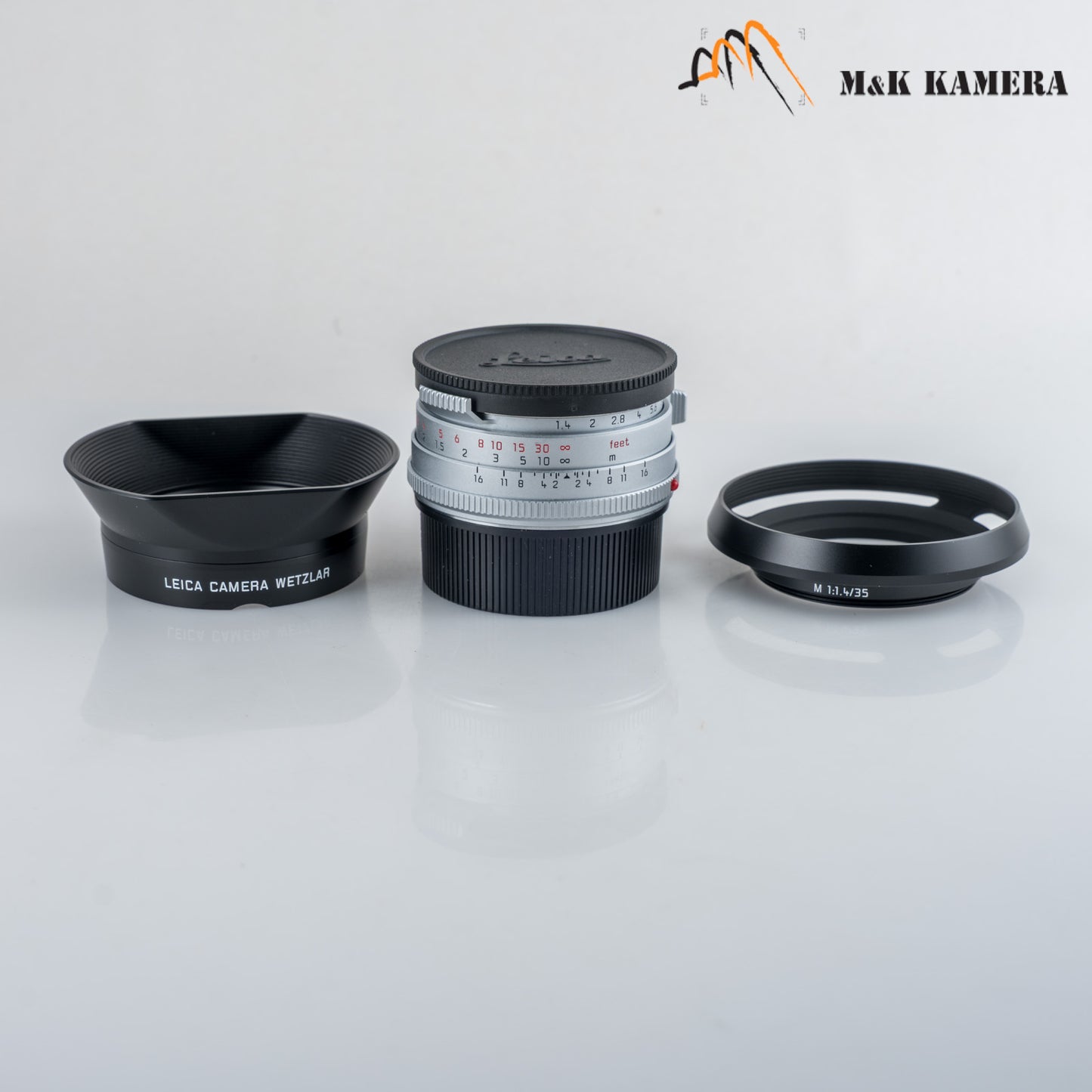Leica Summilux-M 35mm/F1.4 E46 Steel Rim 2022 Silver Lens Germany 11301 #23998